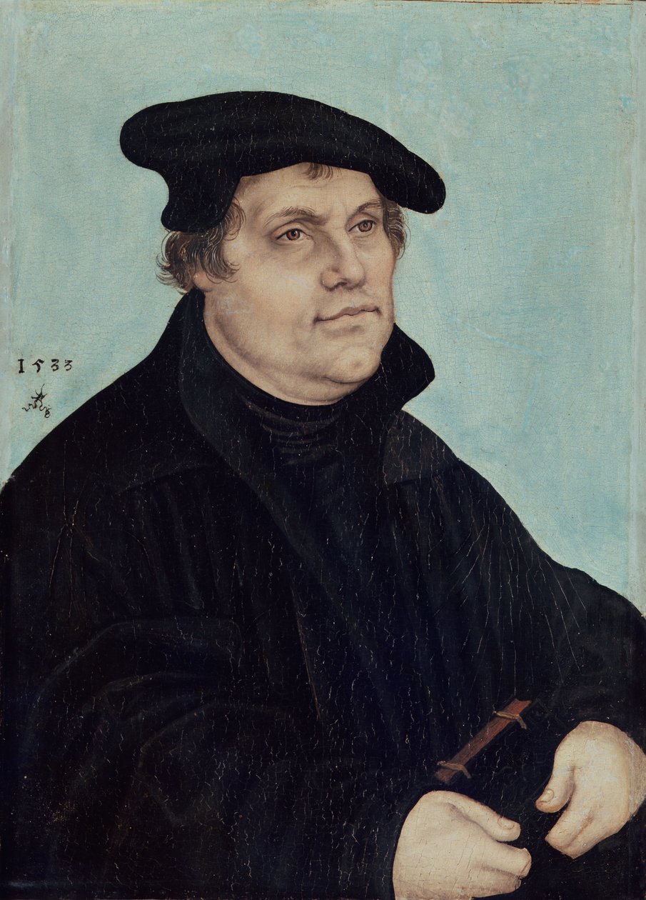 Retrato de Martín Lutero de Lucas Cranach the Elder