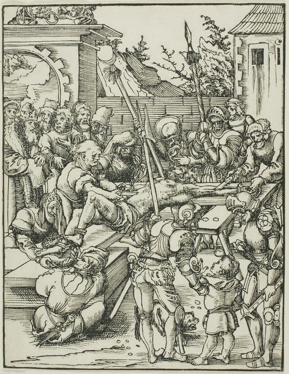 San Bartolomé, de El martirio de los Apóstoles de Lucas Cranach the Elder