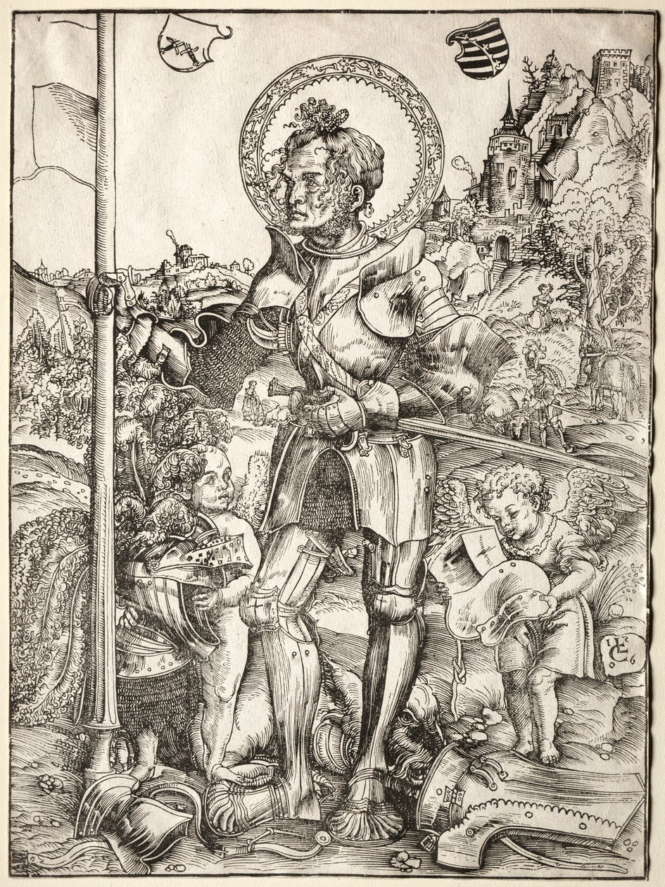 San Jorge de pie, 1506 de Lucas Cranach the Elder