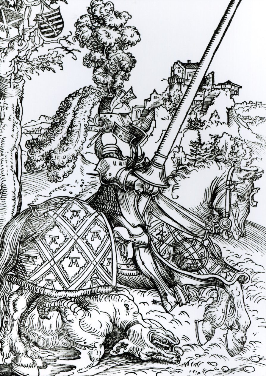 San Jorge a caballo, 1507 de Lucas Cranach the Elder