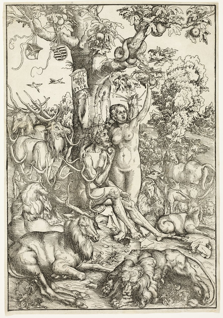 La caída del hombre de Lucas Cranach the Elder