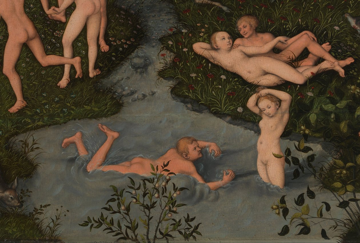La Edad de Oro (detalle) de Lucas Cranach the Elder