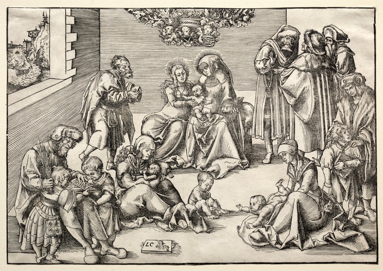 La Sagrada Familia y parientes de Lucas Cranach the Elder