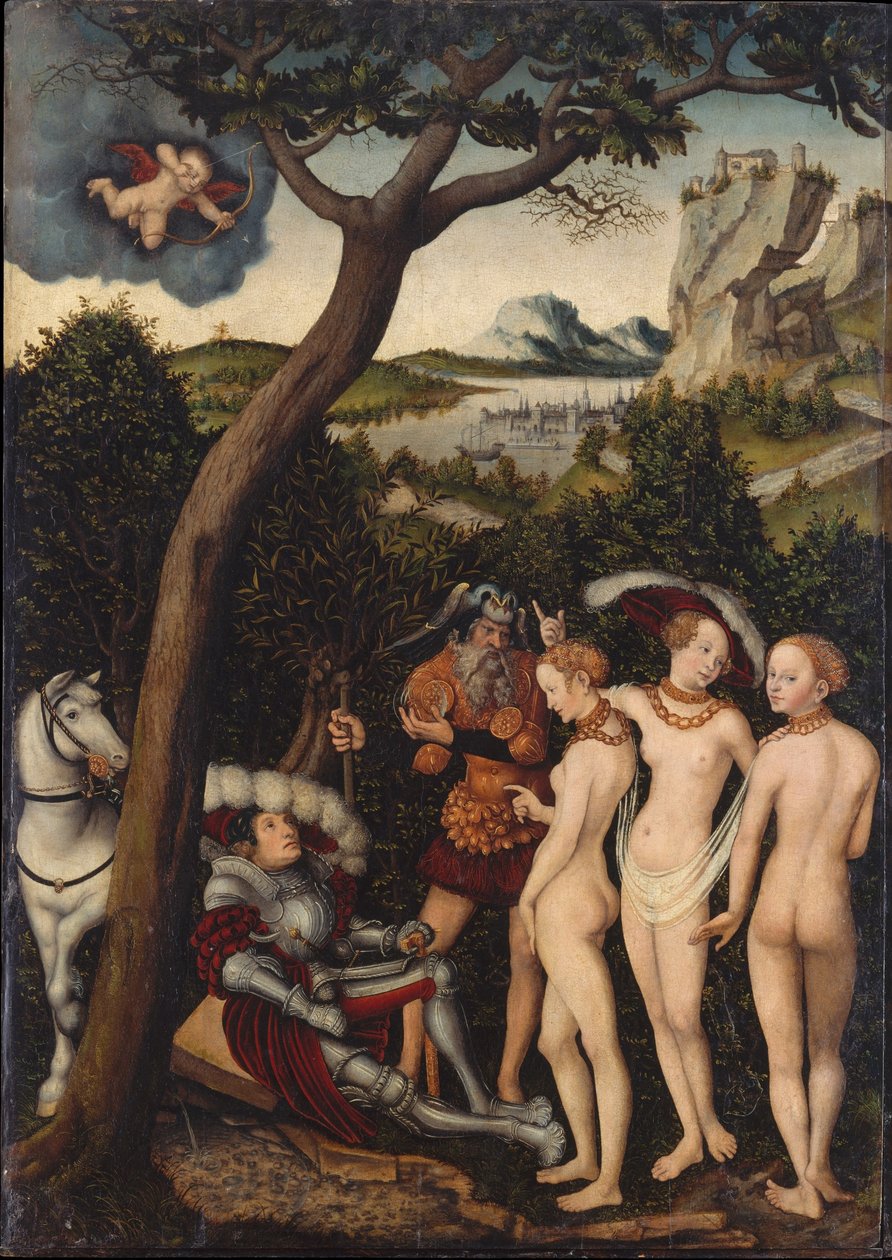 El juicio de Paris, ca 1528 de Lucas Cranach the Elder