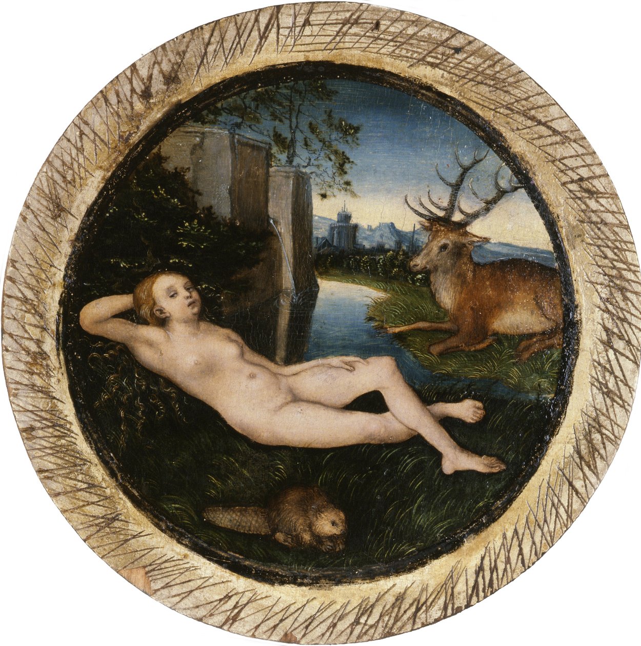 La ninfa de la primavera de Lucas Cranach the Elder