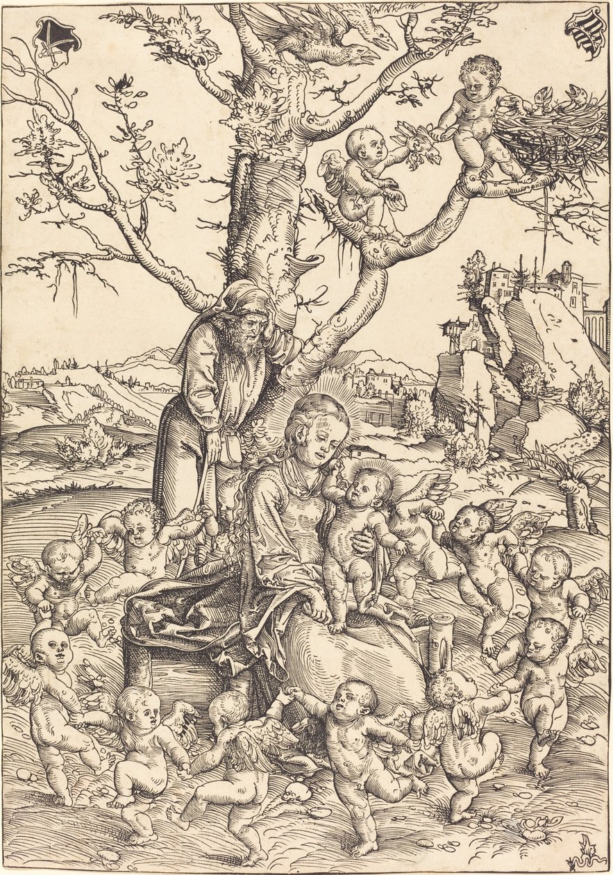 El descanso en la huida a Egipto de Lucas Cranach the Elder