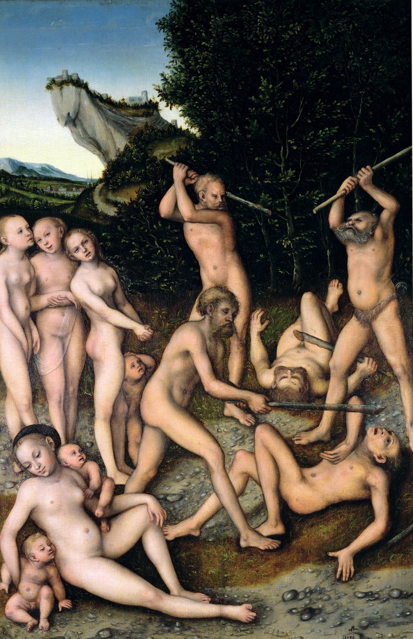 La Edad de Plata o Los efectos de los celos, 1535 de Lucas Cranach the Elder
