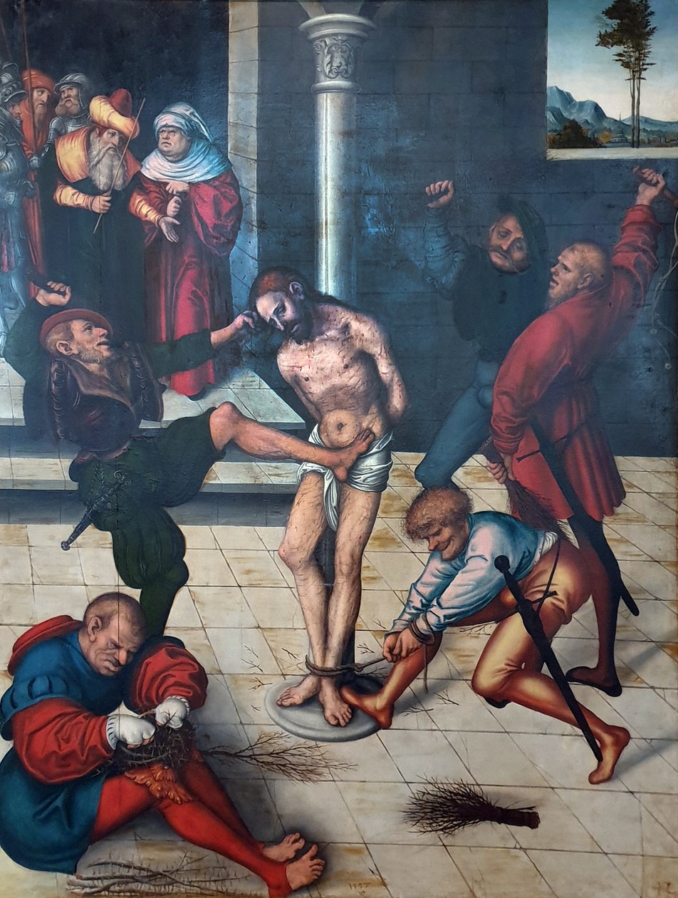 La flagelación de Cristo de Lucas Cranach the Elder