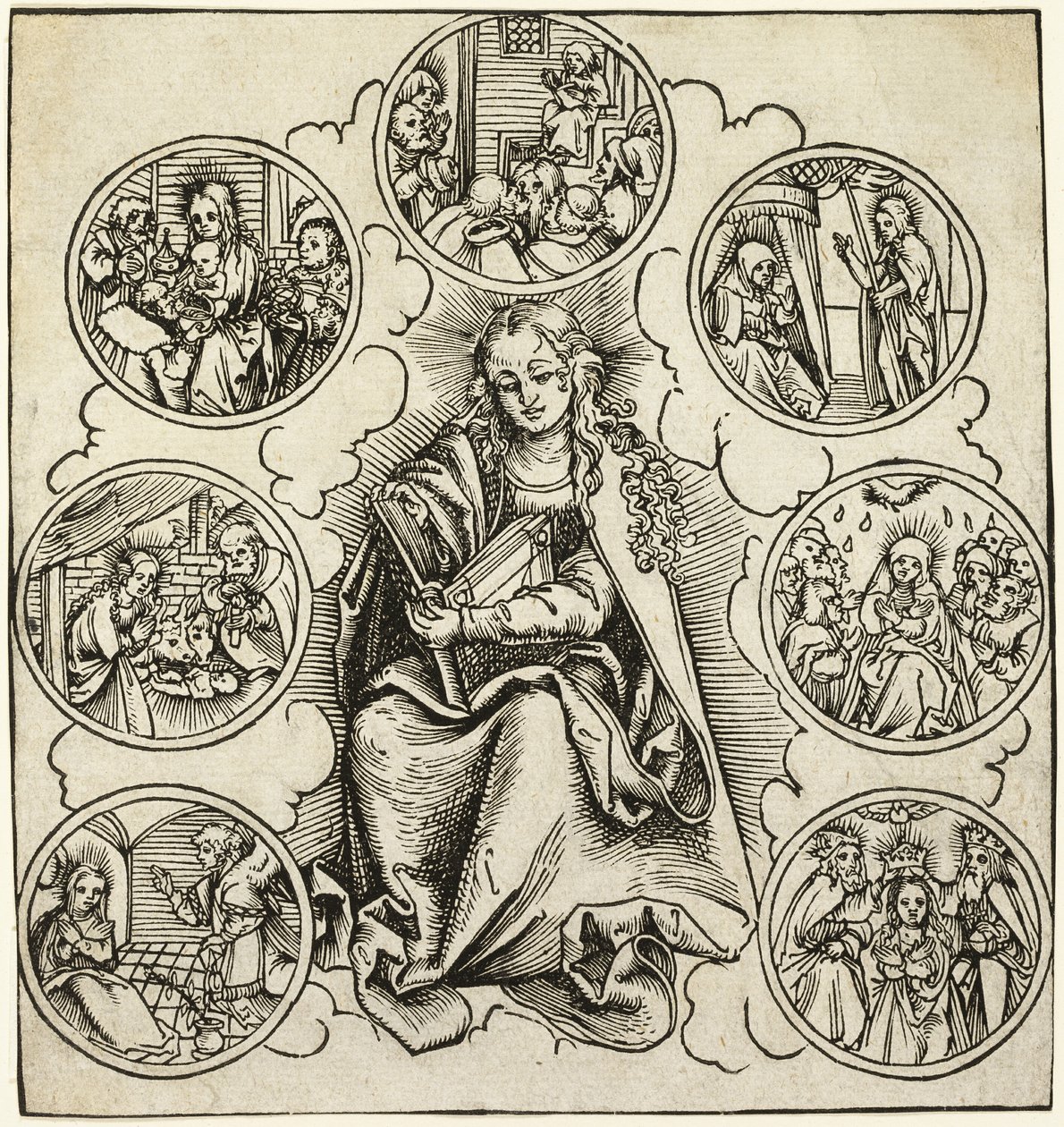 Las siete alegrías de María de Lucas Cranach the Elder