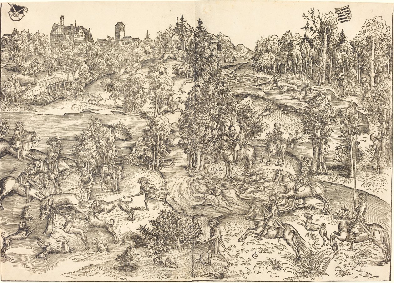 La caza del ciervo de Lucas Cranach the Elder