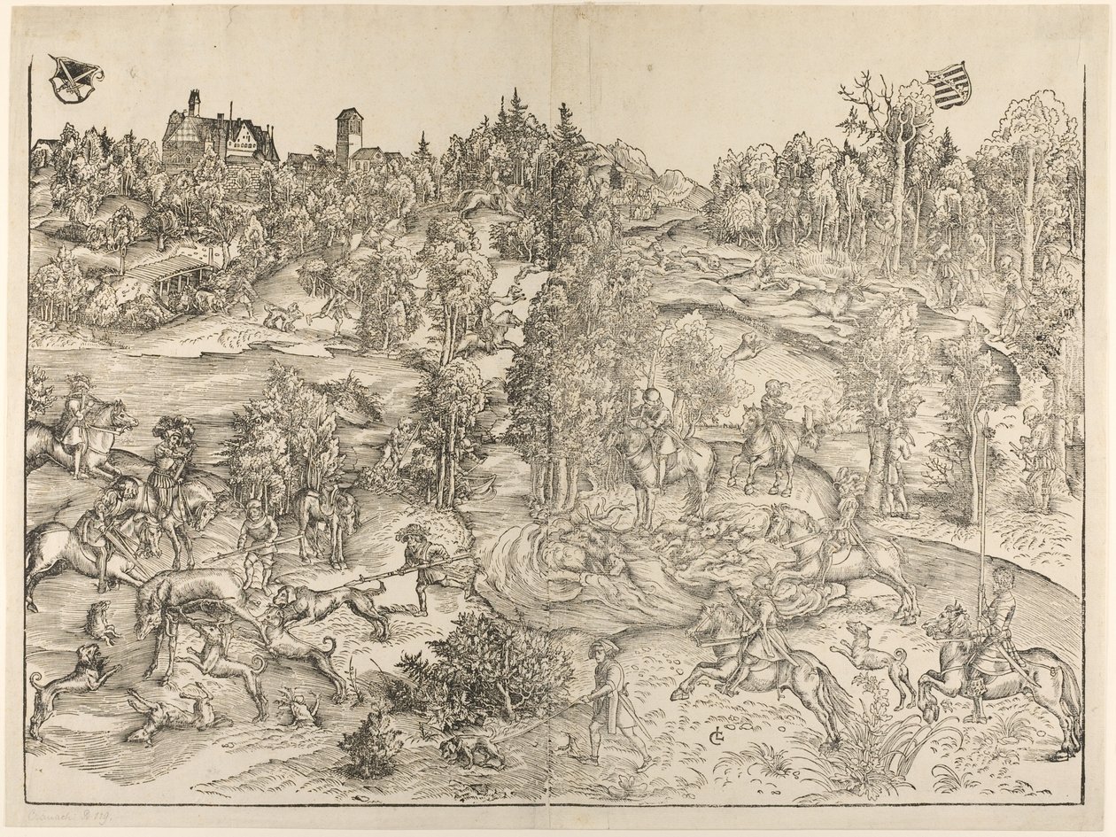 La caza del ciervo de Lucas Cranach the Elder