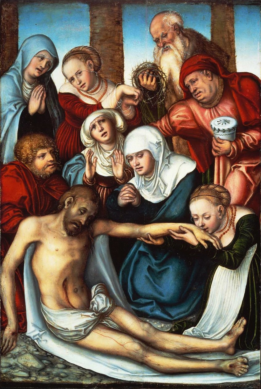 El lamento por Cristo muerto de Lucas Cranach the Elder