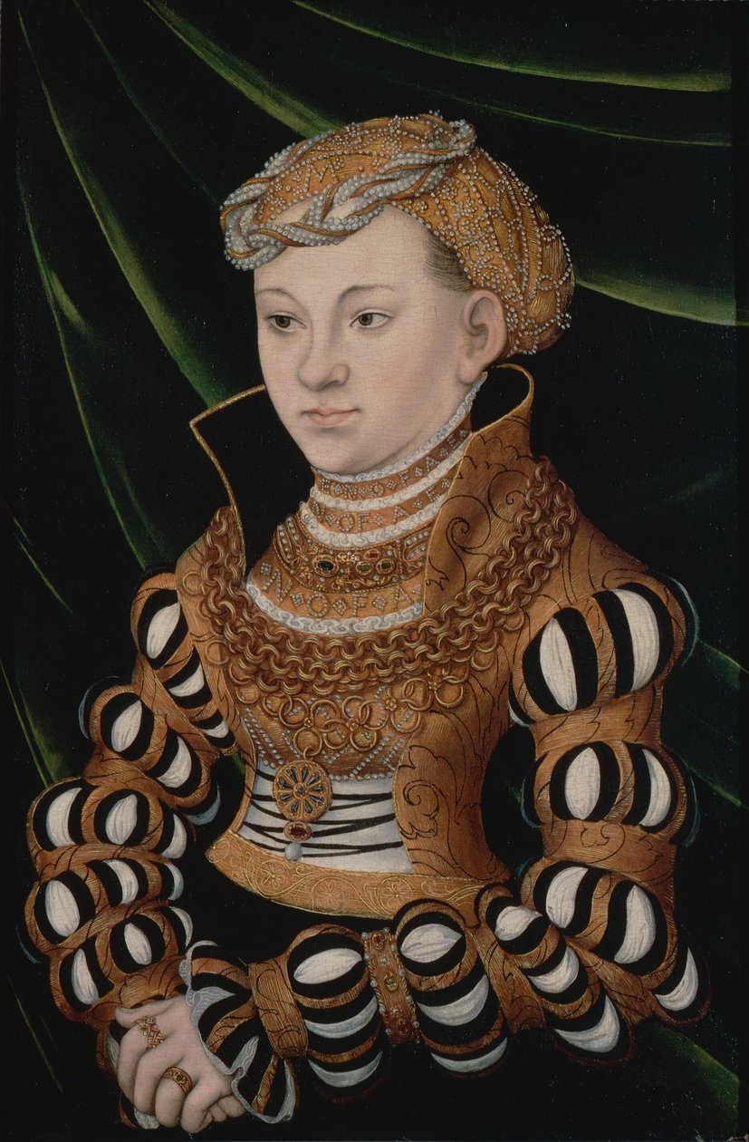 Retrato de la princesa Margarita de Sajonia de Lucas Cranach the Elder and workshop