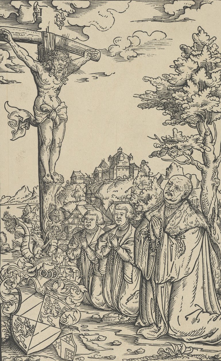 Exlibris de Christoph Scheurl, siglo XVI de Lucas Cranach the Younger  