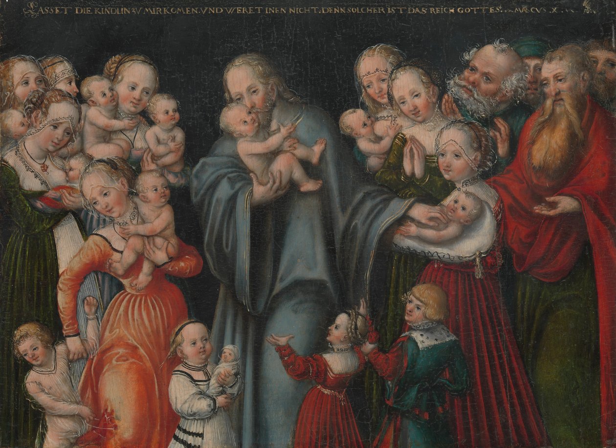 Cristo bendiciendo a los niños, ca. 1545-50 de Lucas Cranach the Younger