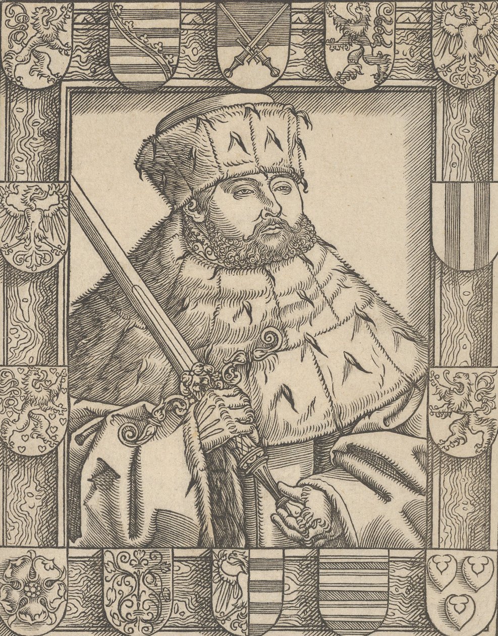 Copia de Juan Federico el Magnánimo, en Túnicas Electorales de Lucas Cranach the Younger  