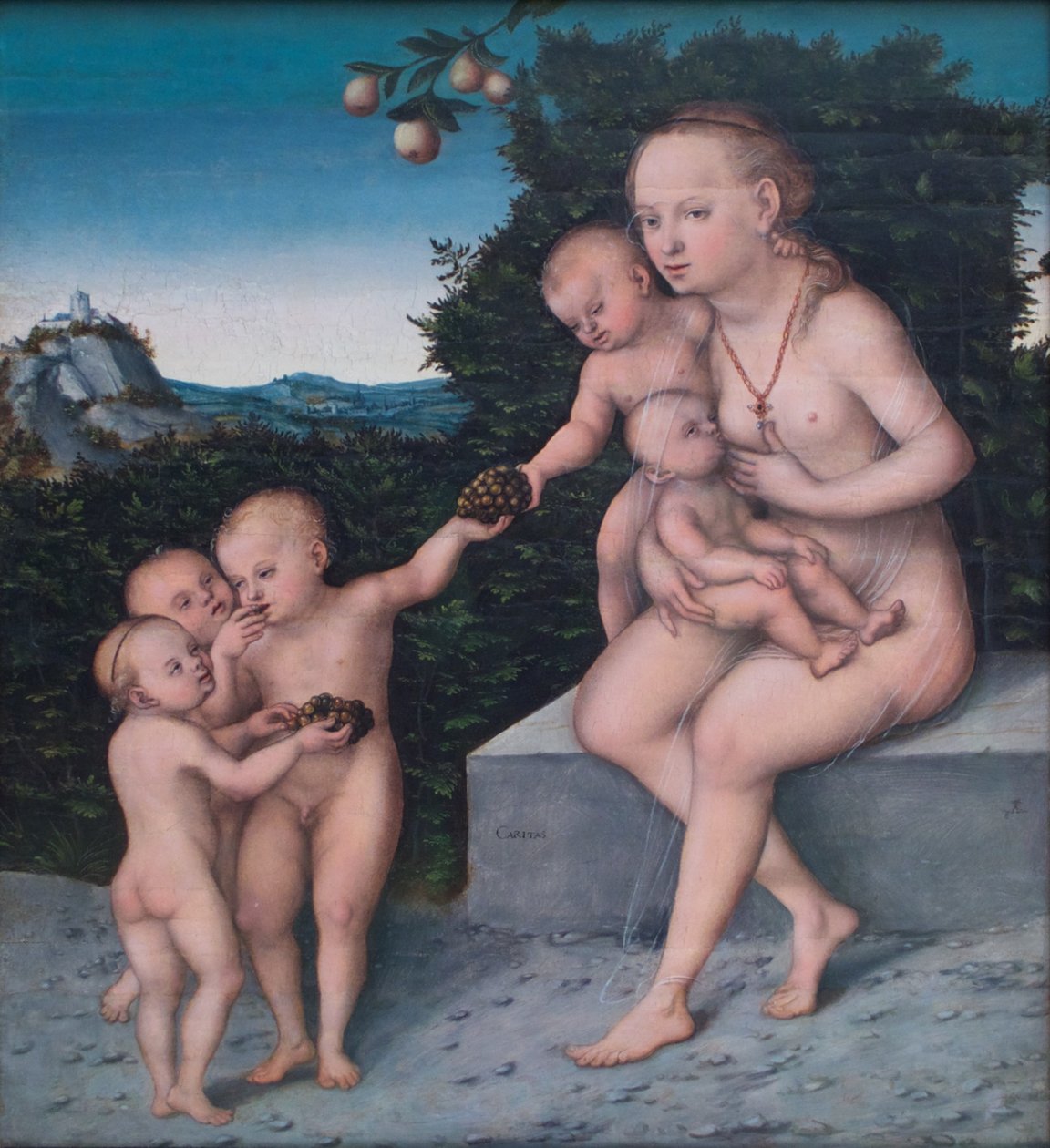 Alemán: Caritas Charity de Lucas Cranach the Younger