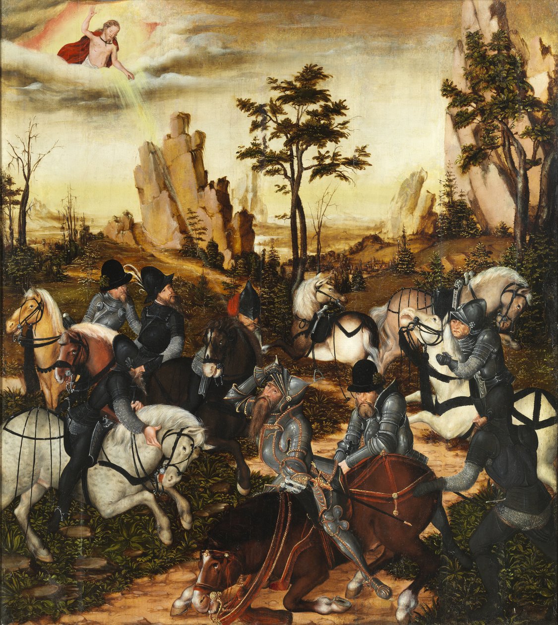 Alemán: Die Bekehrung des Paulus La conversión de San Pablo de Lucas Cranach the Younger