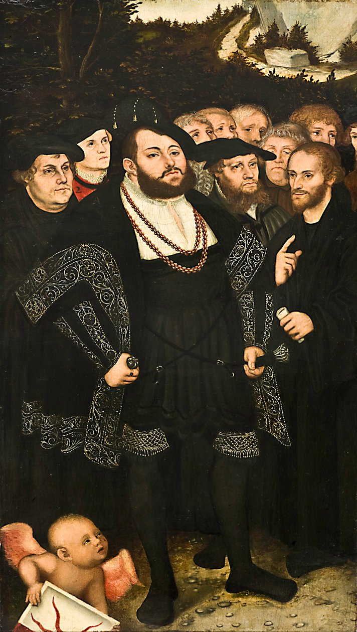 Martín Lutero y los reformadores de Wittenberg de Lucas Cranach the Younger