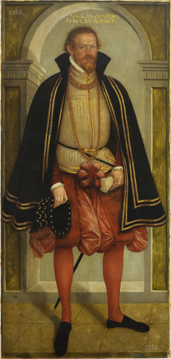 Retrato del príncipe Joaquín Ernesto de Anhalt (1536 - 1586) de Lucas Cranach the Younger
