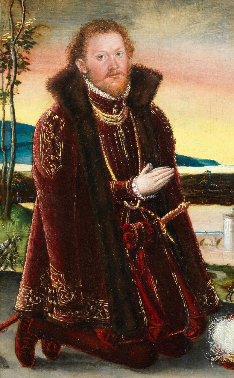 Retrato del príncipe Joaquín Ernesto de Anhalt de Lucas Cranach the Younger