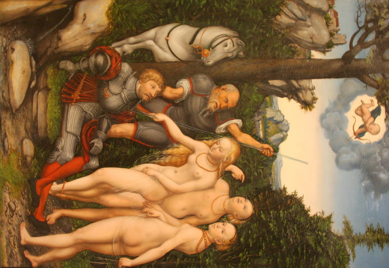El Juicio de París de Lucas Cranach the Younger