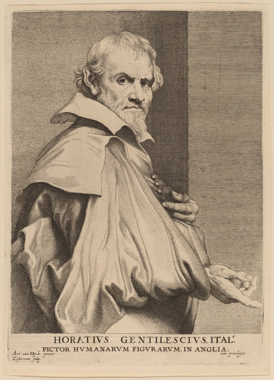 Orazio Gentileschi de Lucas Emil Vorsterman after Sir Anthony van Dyck
