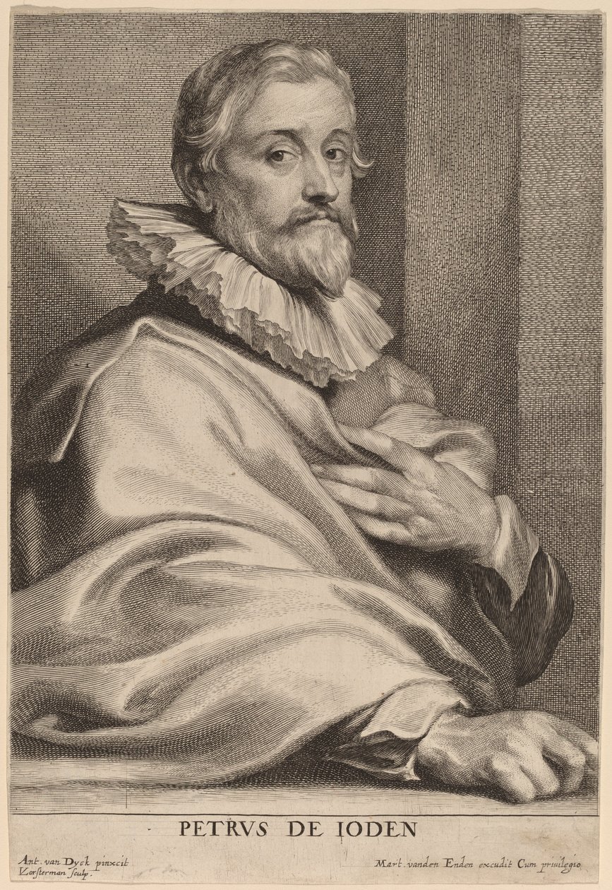 Pieter de Jode el Viejo de Lucas Emil Vorsterman after Sir Anthony van Dyck