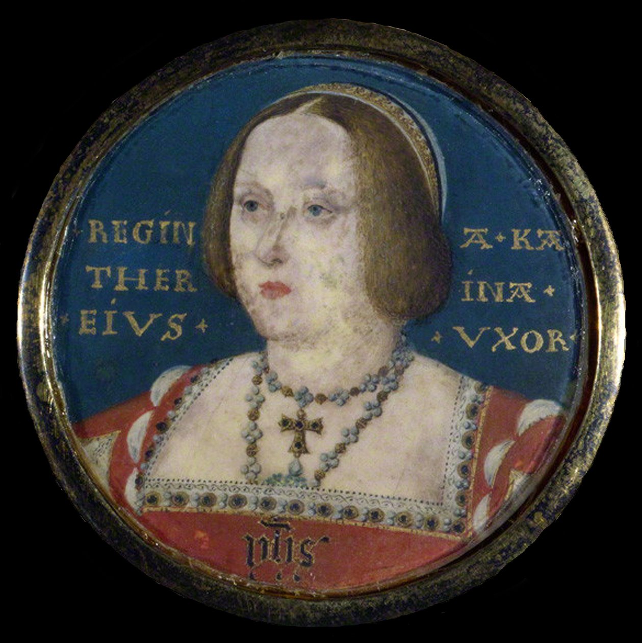 Retrato de la Reina Catalina de Aragón 1485-1536, c. 1525 de Lucas Horenbout or Hornebault