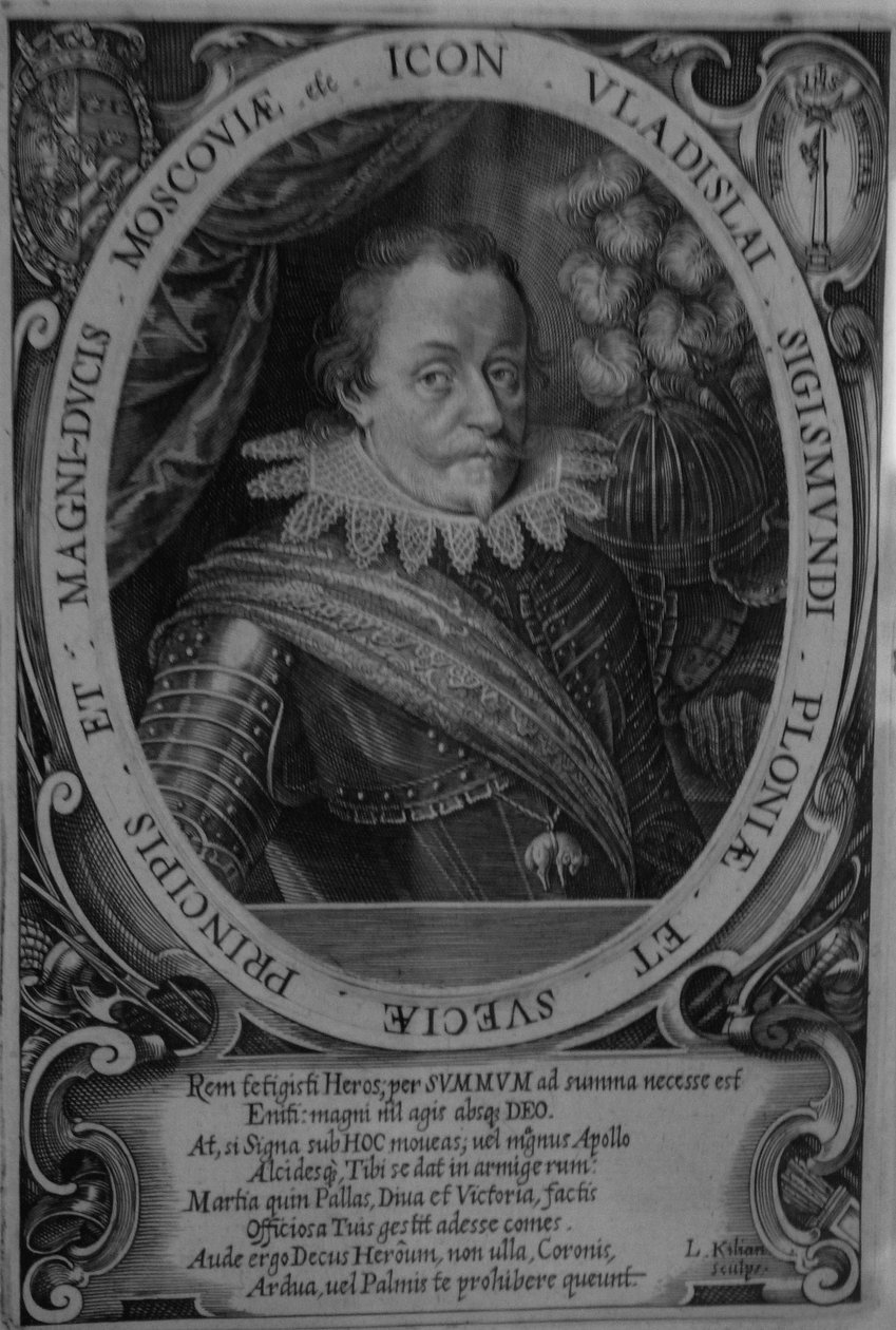 Rey Wladyslaw IV Vasa de Polonia 1595-1648, Zar de Rusia, antes de 1632 de Lucas Kilian