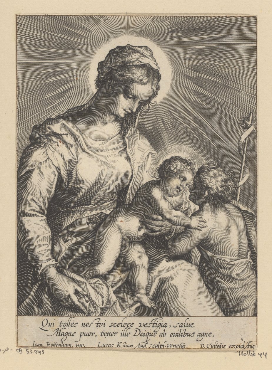 María con el Niño y Juan el Bautista de Lucas Kilian