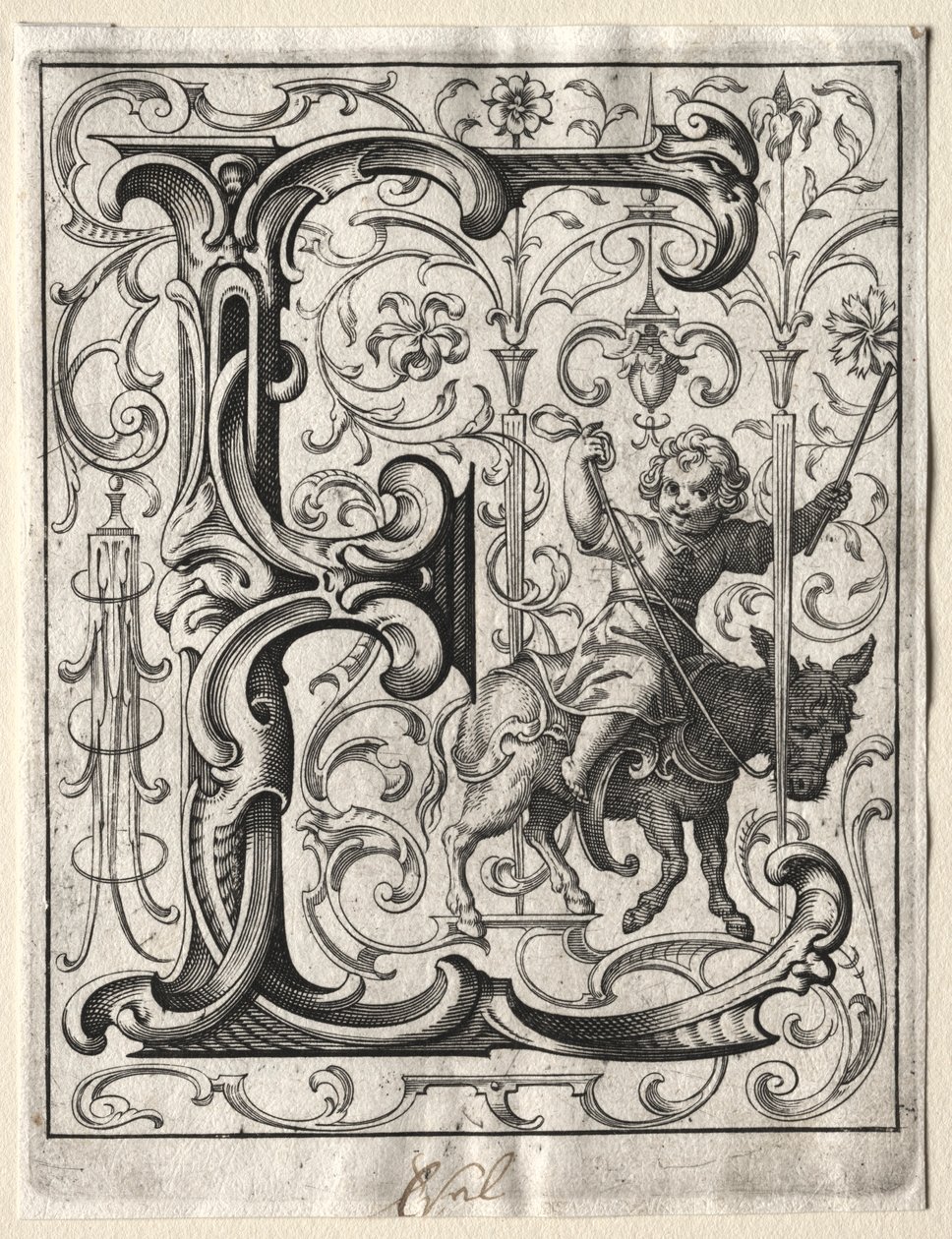 Nuevo folleto ABC: E, 1627 de Lucas Kilian