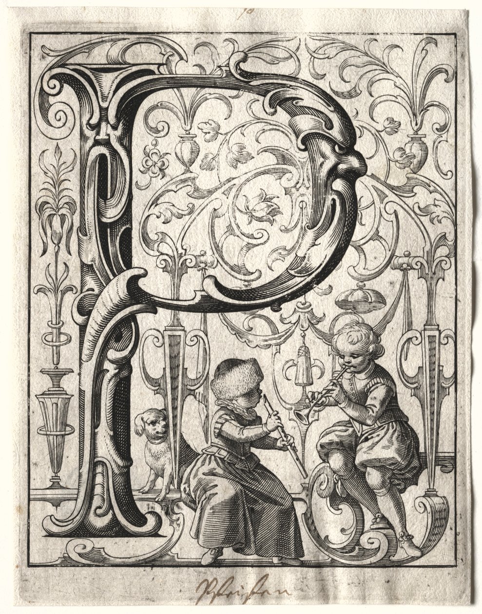 Nuevo folleto ABC: P, 1627 de Lucas Kilian
