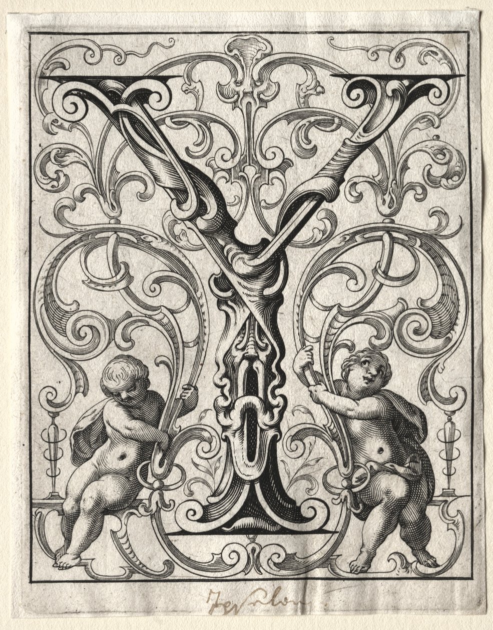 Nuevo folleto ABC: Y, 1627 de Lucas Kilian