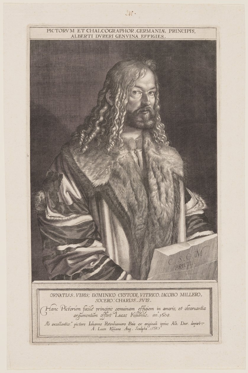 Retrato de Alberto Durero de Lucas Kilian
