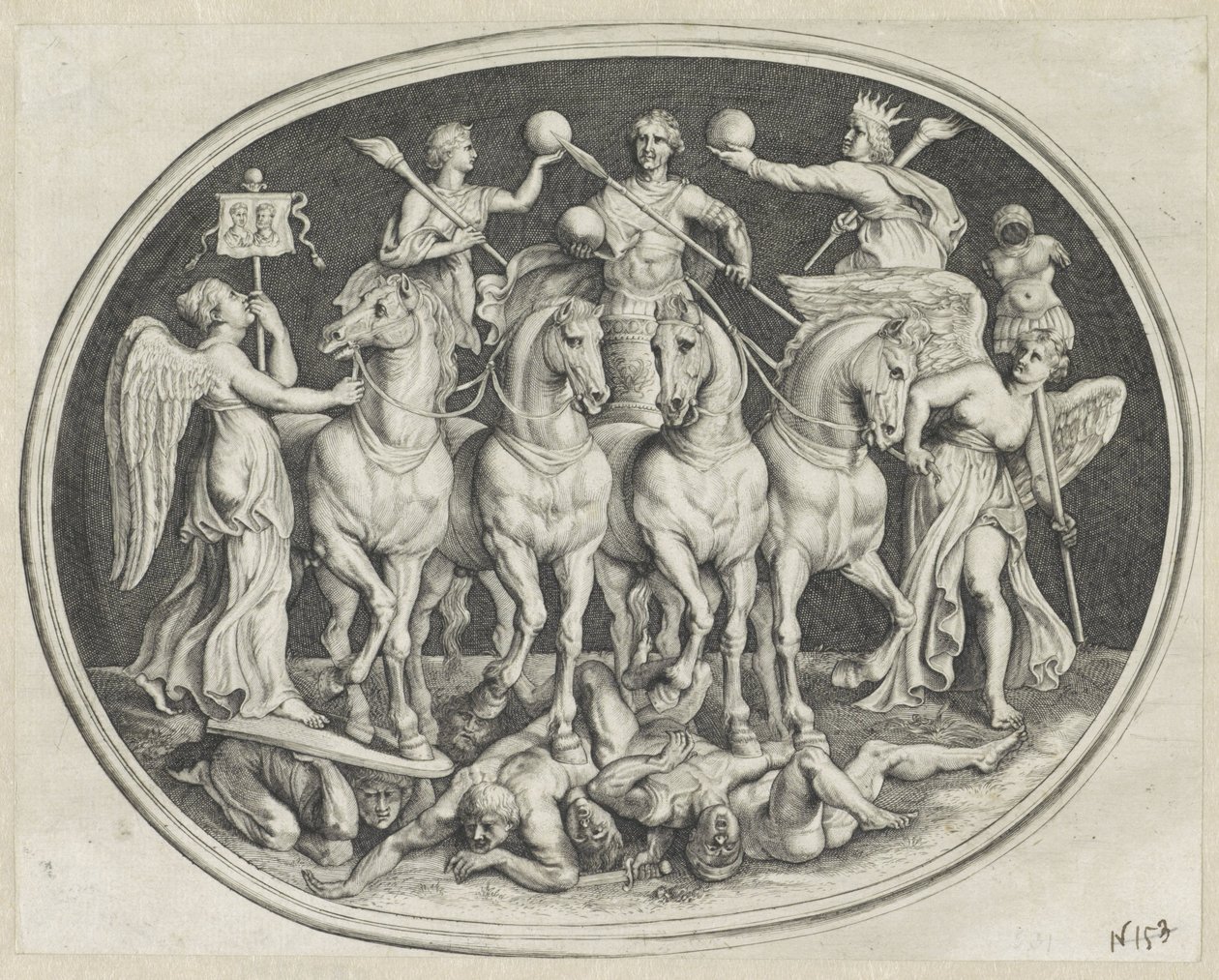 Triunfo alegórico del emperador Licinio
Varie Figueri de Agati Antique (título de la serie) de Lucas Vorsterman (I)