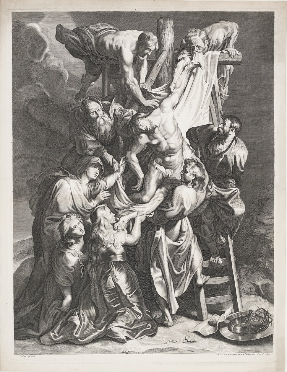 El descendimiento de la cruz de Lucas Vorsterman