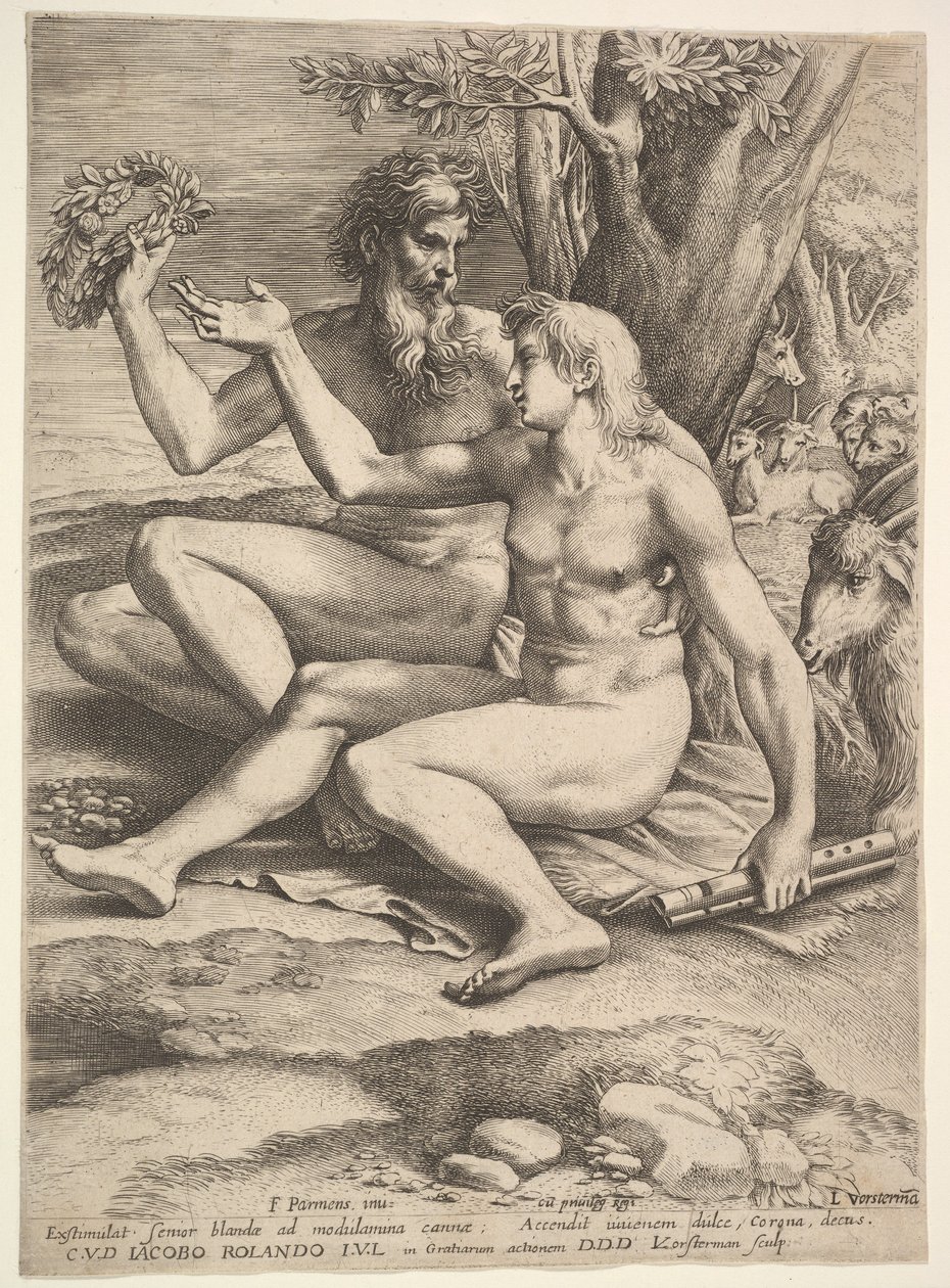 Dos Pastores Desnudos, siglo XVII de Lucas Vorsterman