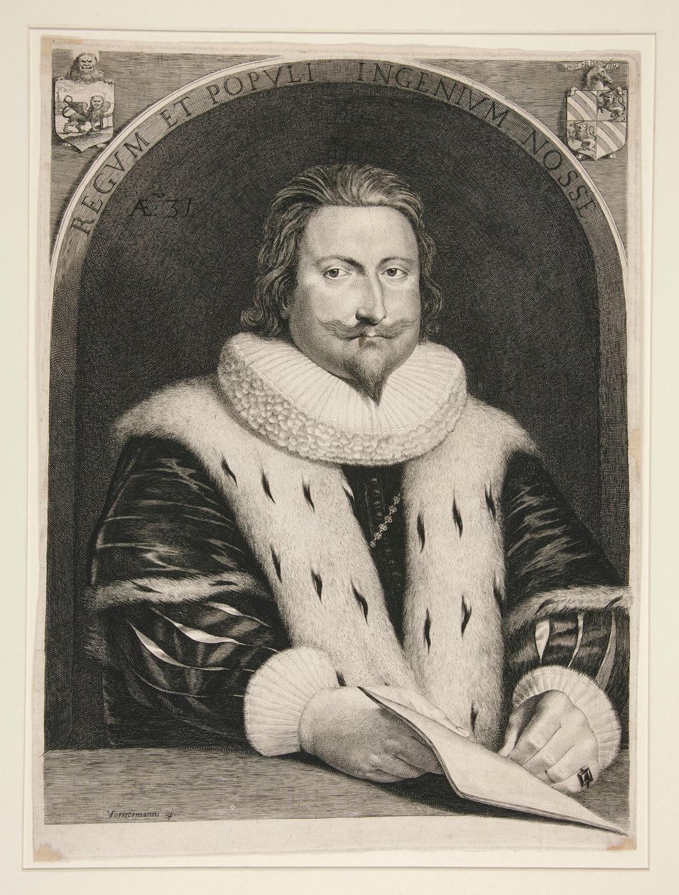 Alvise Contarini/Aloysius Contareno a los 31 años de Lucas Vorsterman the Elder