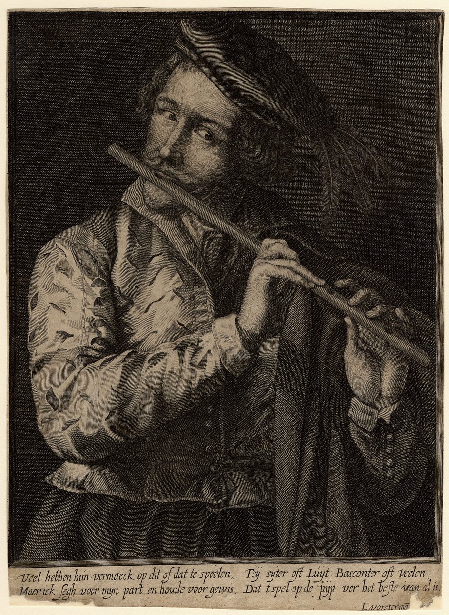 El flautista de Lucas Vorsterman the Elder