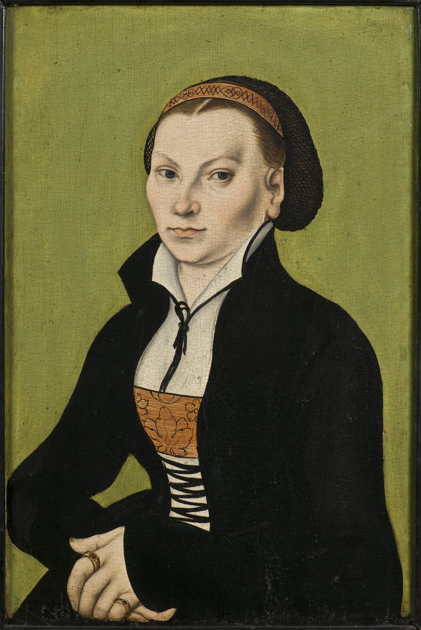 Retrato de Katharina Luther, nacida Katharina von Bora (1499-1552) de Lucas the Elder Cranach