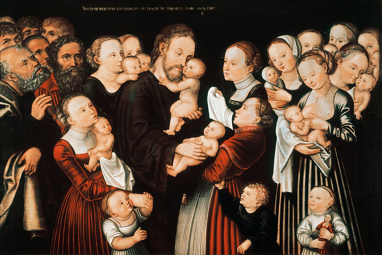 Jesús y los niños de Lucas the Elder Cranach