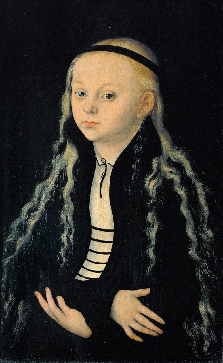 Magdalena Lutero, hija del reformador Martín Lutero ... de Lucas the Elder Cranach