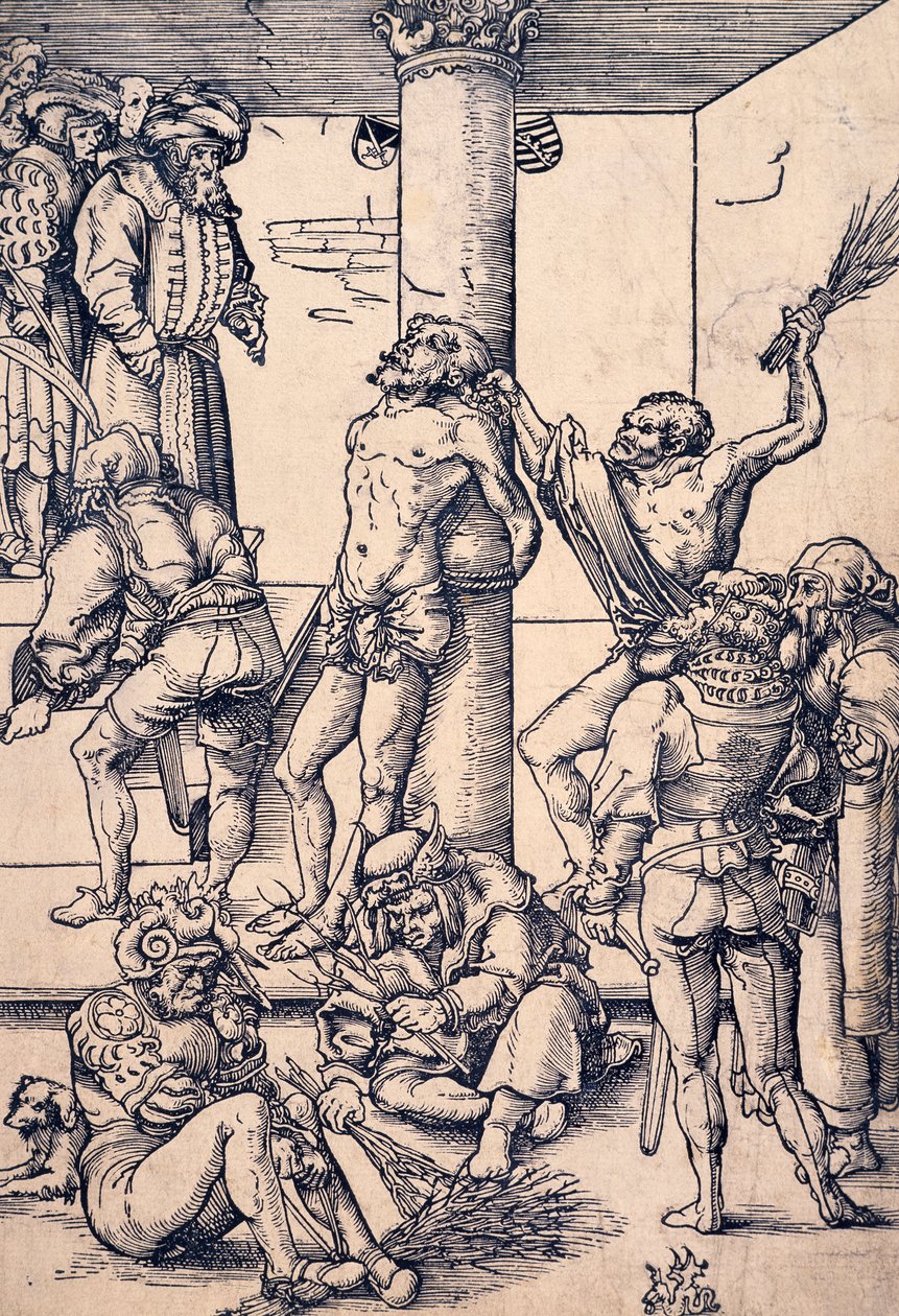 Pasión de Cristo: la flagelación de Lucas the Elder Cranach