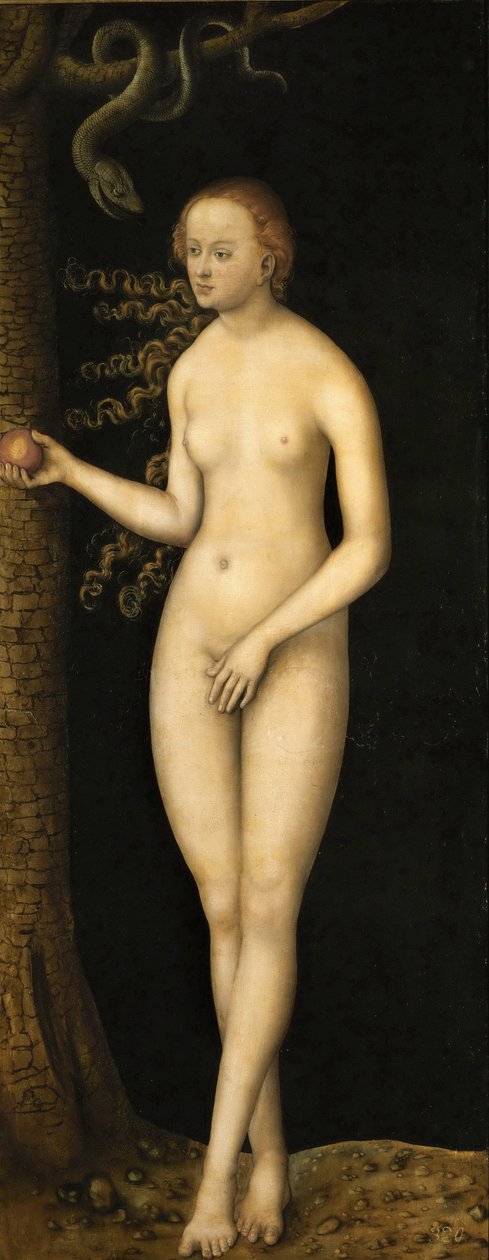 Renacimiento: La Caída del Hombre: Eva por Lucas Cranach el Viejo, ca 1510-1520 de Lucas the Elder Cranach