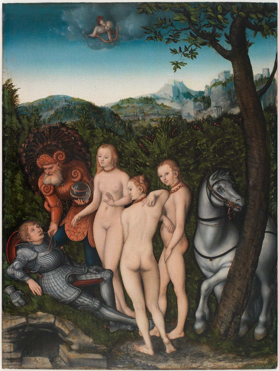 El juicio de Paris de Lucas the Elder Cranach