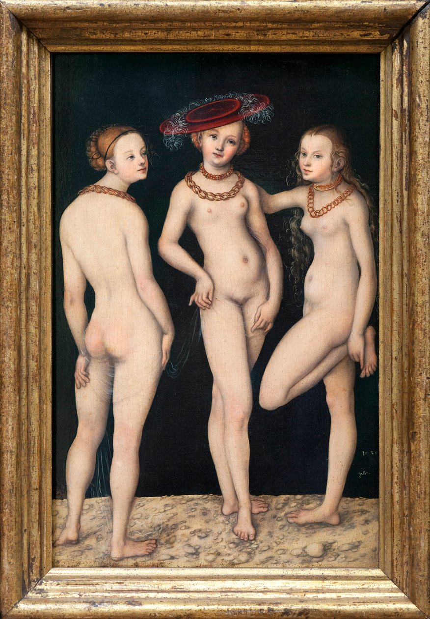 las tres gracias de Lucas the Elder Cranach