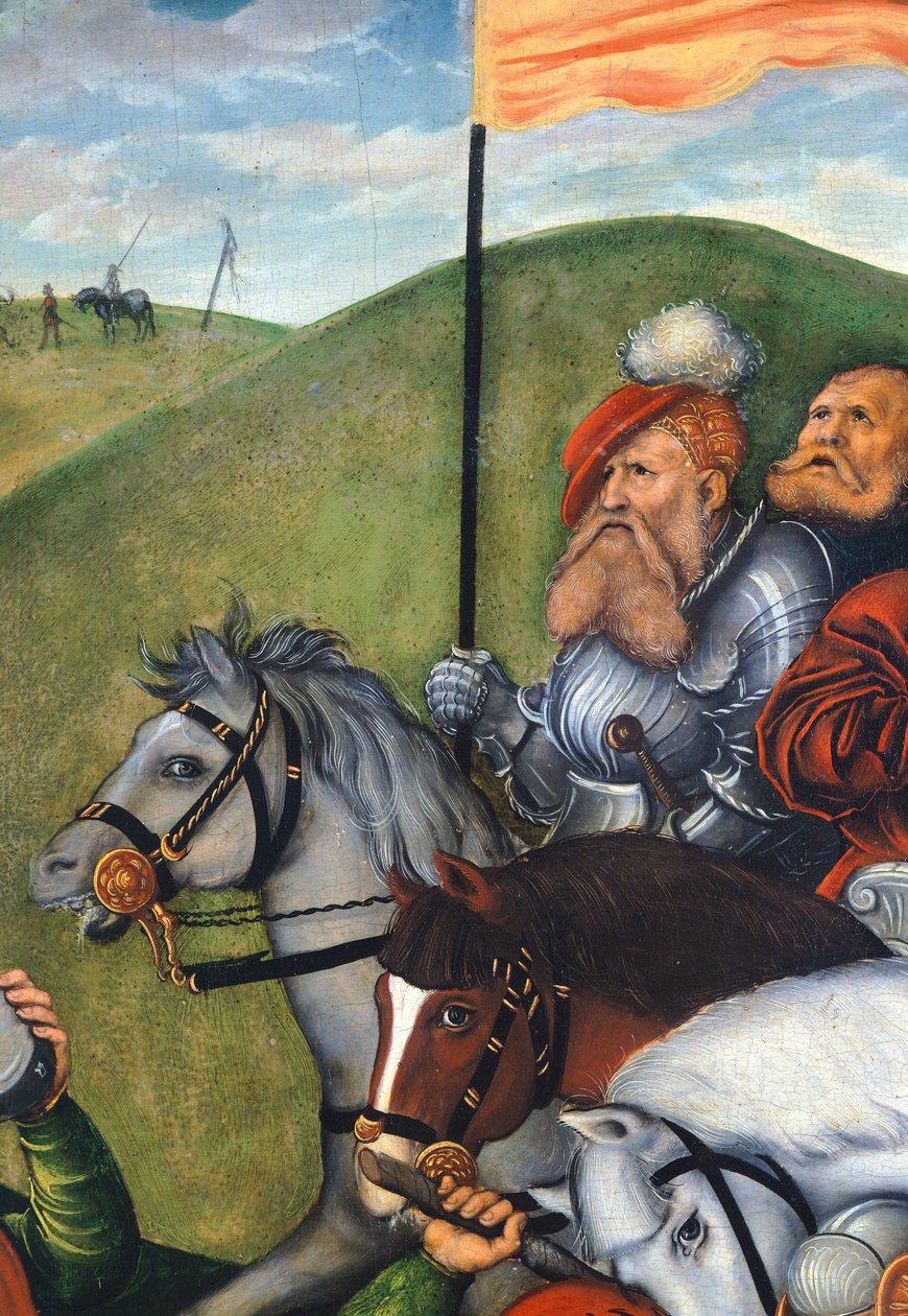 Camino al Calvario (detalle) de Lucas the Elder Cranach