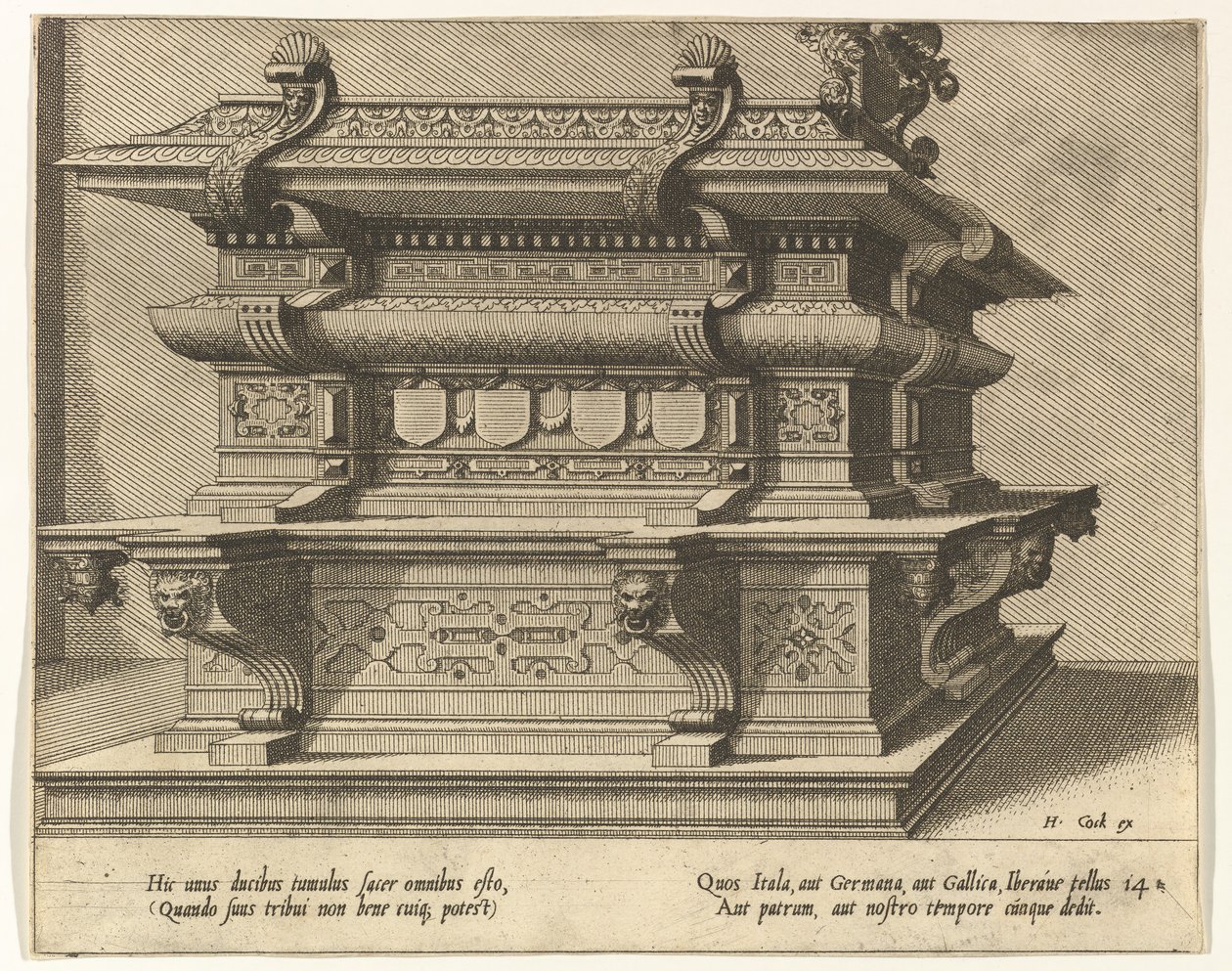 Cnotaphiorum 14, 1563. Creadores: Johannes van Doetecum I, Lucas van Doetecum de Lucas van Doetecum