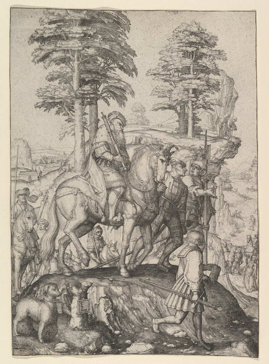Abigail ante David, ca. 1507 de Lucas van Leyden
